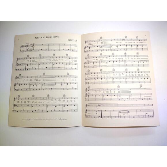 Natural To Be Gone John Hartford Sheet Music 1967 Song Glaser Publications - Picture 2 of 3